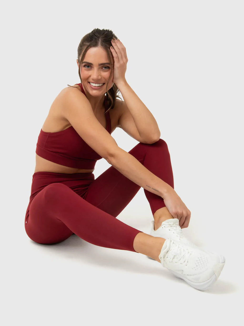 Calza Mujer Ankle Leg Emma Granate KIPURE