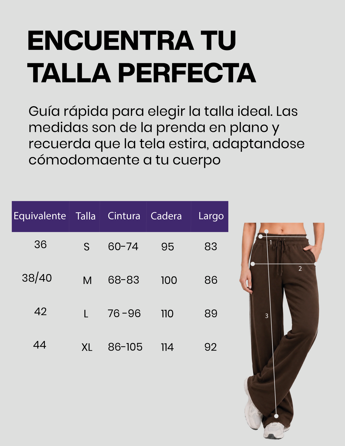 Guía de tallas